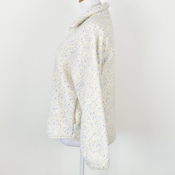 J. Crew Flecked Sherpa Fleece Zip Up Jacket NEW - S - Picture 5 of 10